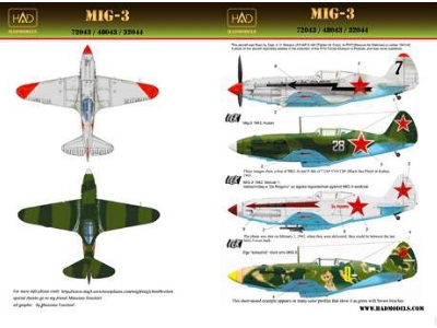 Mig-3 White 28, Yellow9, Black7 With Za Stalina, Za Rodinu - zdjęcie 2