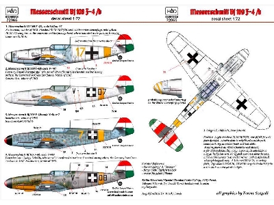Messerschmitt Bf 109 F-4/ B Yellow 17, V-+03, V-+07, Yellow 7 - zdjęcie 1