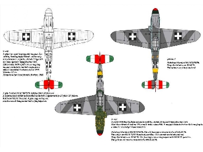 Messerschmitt Bf 109 F-4/ B Yellow 17, V-+03, V-+07, Yellow 7 - zdjęcie 2