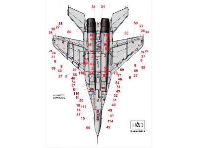 Mig-29 Full Russian Stencil - zdjęcie 5