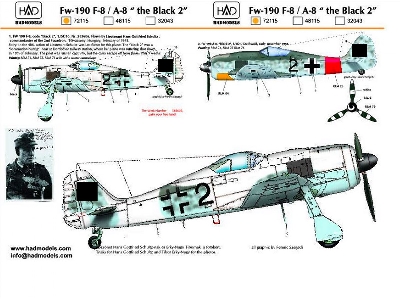 Fw-190 F-8 / A-8 Luftwaffe Black 2 - zdjęcie 1