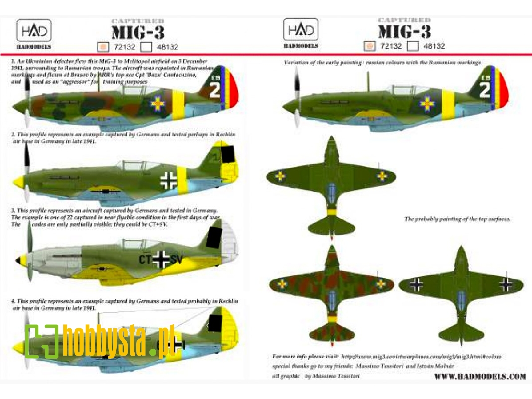 Mig-3 With Captured Rumanian And German Markings - zdjęcie 1