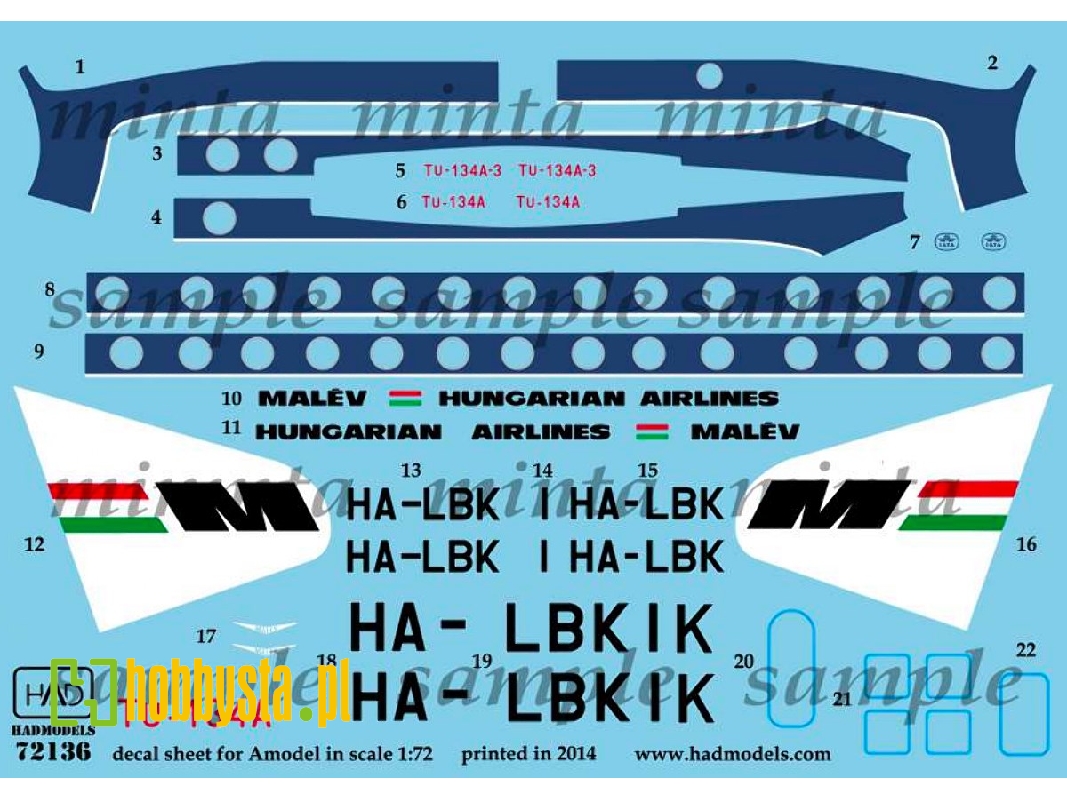 Tu-134a Malév - zdjęcie 1 Tu-134a Malév - zdjęcie 1