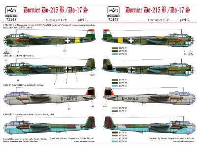 Dornier Do-215 B/ Do-17 S Hungarian, Russian, German - zdjęcie 2