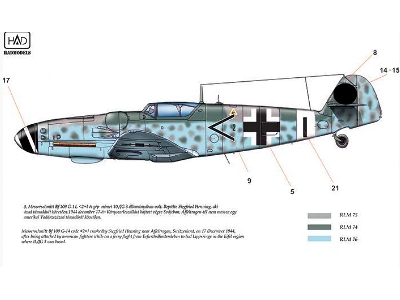 Messerschmitt Bf 109 G-14 W0+58 Black 1 2+i - zdjęcie 5