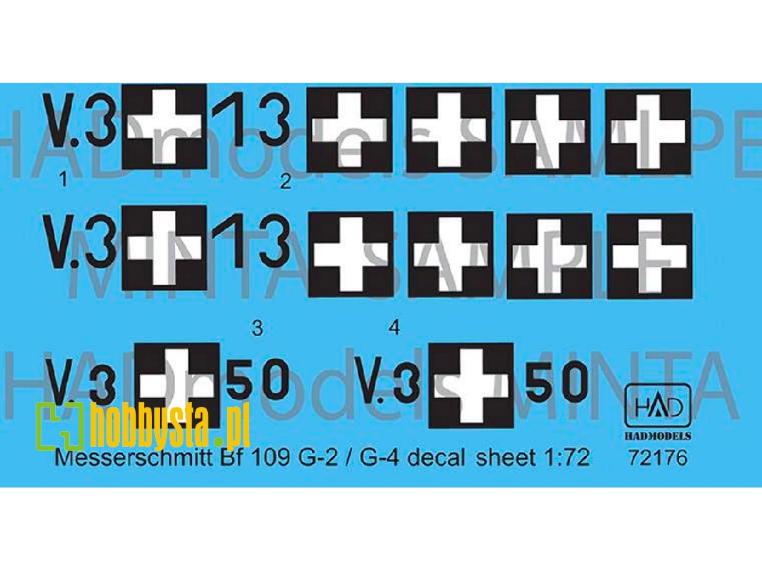 Messerschmitt Bf 109 G-2/ G-4 Hunv.3+13; V.3+50 - zdjęcie 1