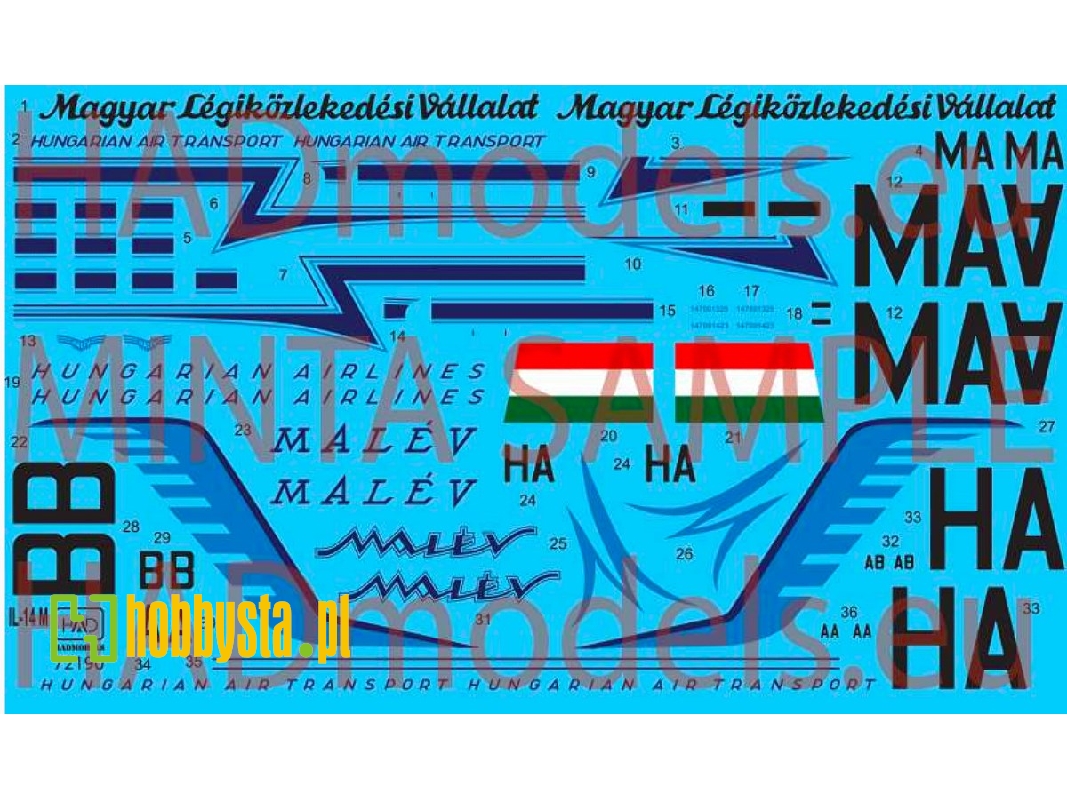 Il-14m Hungarina Air Liner / Air Transport - zdjęcie 1 Il-14m Hungarina Air Liner / Air Transport - zdjęcie 1