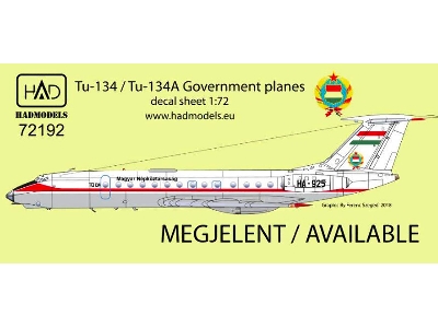 Tu-134 A Kormánygép/ Government - zdjęcie 2