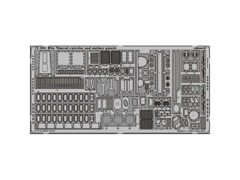  BAe Nimrod exterior and surface panels 1/72 - Airfix - blaszki - zdjęcie 1