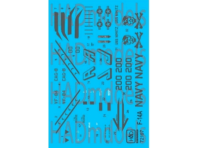 F-14a Vf-84 Jolly Rogers Uss Nimitz Low Visibility (For Tamiya) - zdjęcie 1