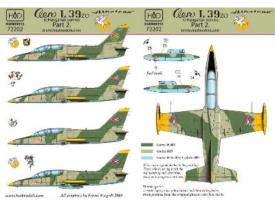 L-39 In Hungraian Service With Ddr Painting - zdjęcie 2