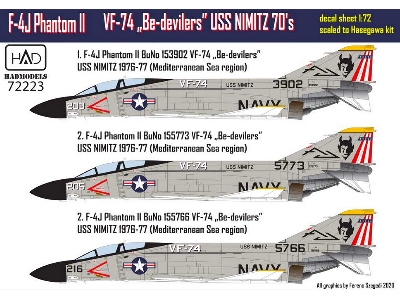 F-4j Phantom Vf 74 Be-devilers Uss Nimitz 70's Part 1 - zdjęcie 2