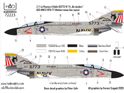 F-4j Phantom Vf 74 Be-devilers Uss Nimitz 70's Part 1 - zdjęcie 6