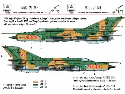 Mig-21 Mf 9309 "dongo" Squadron With Star National Insignias - zdjęcie 1
