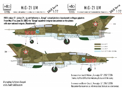 Mig-21 Um 5091 "dongo" Squadron With Star National Insignias - zdjęcie 1