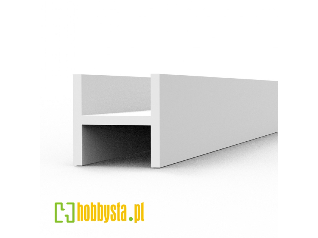 Beam H Shape 3.00 X 3.00 X 350mm - Styrene (1 Piece) - zdjęcie 1