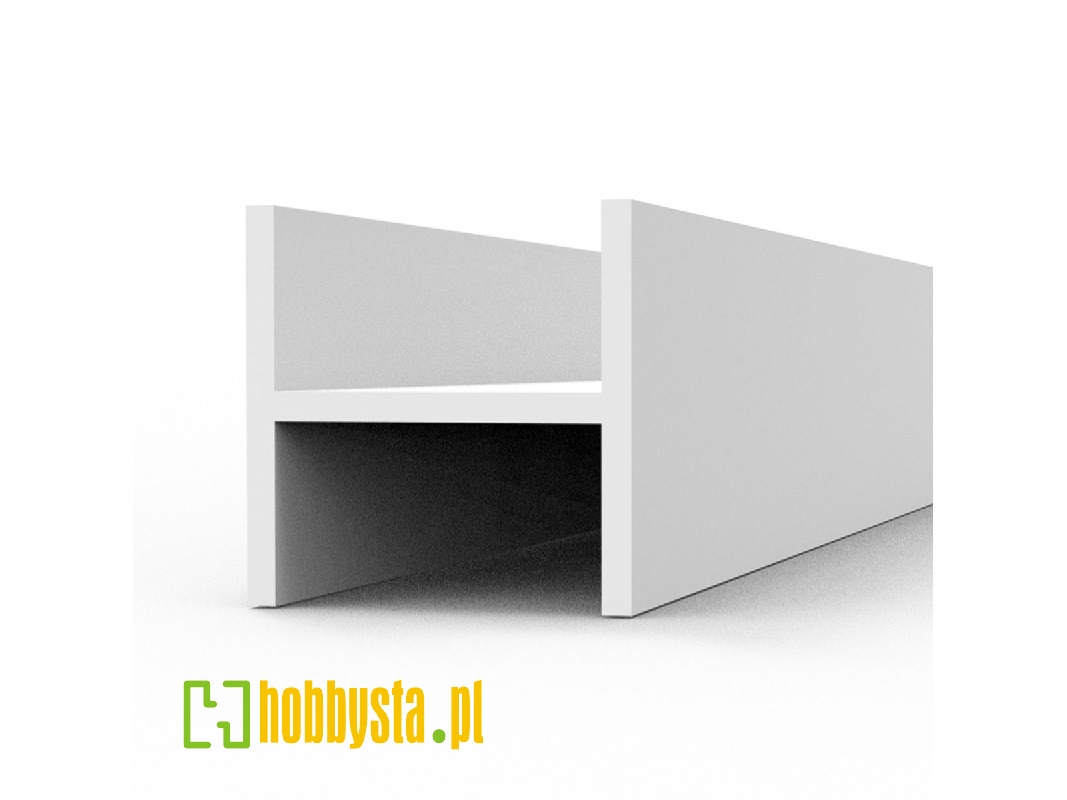 Beam H Shape 4.00 X 4.00 X 350mm - Styrene (1 Piece) - zdjęcie 1 Beam H Shape 4.00 X 4.00 X 350mm - Styrene (1 Piece) - zdjęcie 1