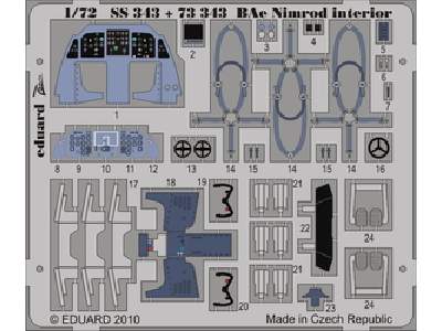  BAe Nimrod interior 1/72 - Airfix - blaszki - zdjęcie 1