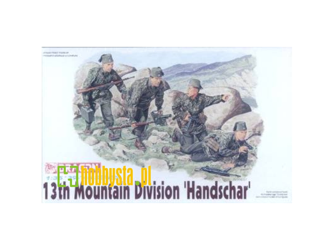 Figurki 13th SS Moutain Troops "HANDSCHAR" - zdjęcie 1 Figurki 13th SS Moutain Troops "HANDSCHAR" - zdjęcie 1