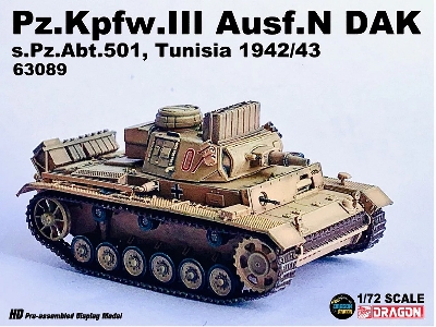Pz.Kpfw.Iii Ausf.N - Dak S.Pz.Abt.501 Tunisia 1942/1943 - zdjęcie 2