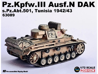 Pz.Kpfw.Iii Ausf.N - Dak S.Pz.Abt.501 Tunisia 1942/1943 - zdjęcie 5