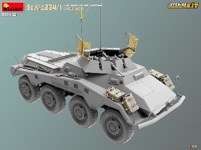 Sd.Kfz.234/1 Schwerer Panzerspahwagen. Early Mod. Interior Kit - zdjęcie 2