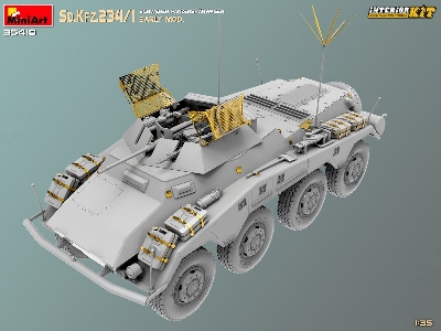 Sd.Kfz.234/1 Schwerer Panzerspahwagen. Early Mod. Interior Kit - zdjęcie 4