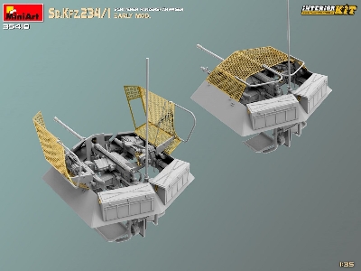 Sd.Kfz.234/1 Schwerer Panzerspahwagen. Early Mod. Interior Kit - zdjęcie 7