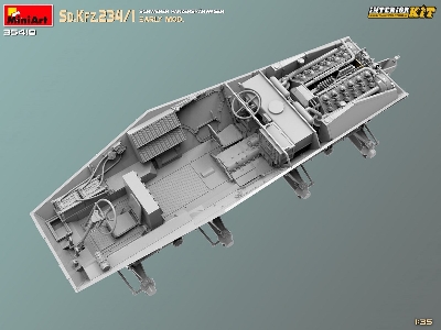 Sd.Kfz.234/1 Schwerer Panzerspahwagen. Early Mod. Interior Kit - zdjęcie 8