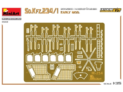 Sd.Kfz.234/1 Schwerer Panzerspahwagen. Early Mod. Interior Kit - zdjęcie 12