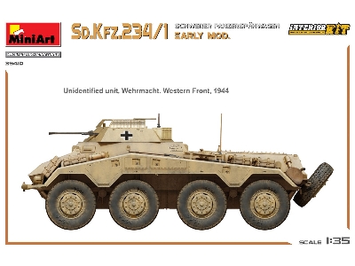 Sd.Kfz.234/1 Schwerer Panzerspahwagen. Early Mod. Interior Kit - zdjęcie 13