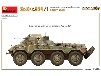 Sd.Kfz.234/1 Schwerer Panzerspahwagen. Early Mod. Interior Kit - zdjęcie 14