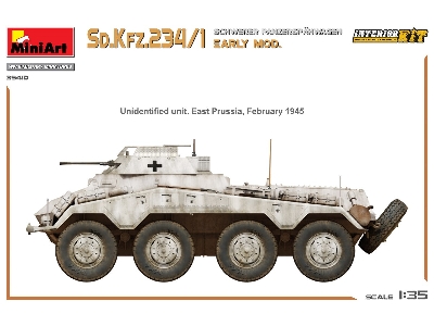 Sd.Kfz.234/1 Schwerer Panzerspahwagen. Early Mod. Interior Kit - zdjęcie 15