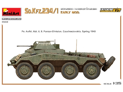 Sd.Kfz.234/1 Schwerer Panzerspahwagen. Early Mod. Interior Kit - zdjęcie 16