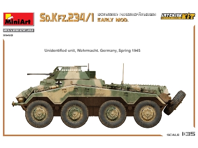 Sd.Kfz.234/1 Schwerer Panzerspahwagen. Early Mod. Interior Kit - zdjęcie 18