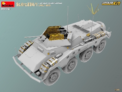 Sd.Kfz.234/1 Schwerer Panzerspahwagen. Early Mod. Interior Kit - zdjęcie 34