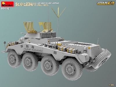 Sd.Kfz.234/1 Schwerer Panzerspahwagen. Early Mod. Interior Kit - zdjęcie 35