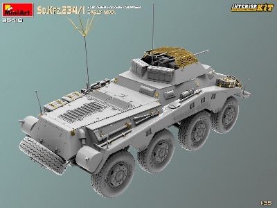 Sd.Kfz.234/1 Schwerer Panzerspahwagen. Early Mod. Interior Kit - zdjęcie 36