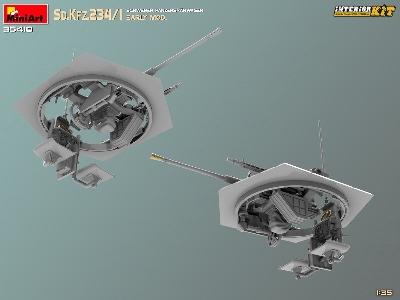 Sd.Kfz.234/1 Schwerer Panzerspahwagen. Early Mod. Interior Kit - zdjęcie 41