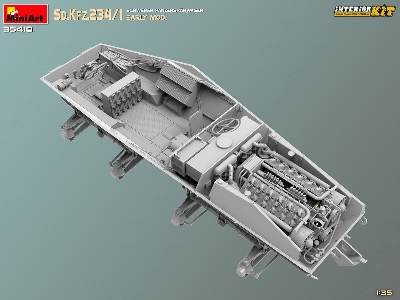 Sd.Kfz.234/1 Schwerer Panzerspahwagen. Early Mod. Interior Kit - zdjęcie 42