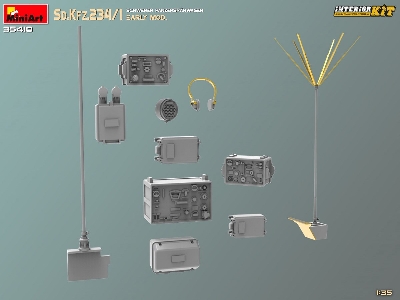 Sd.Kfz.234/1 Schwerer Panzerspahwagen. Early Mod. Interior Kit - zdjęcie 44