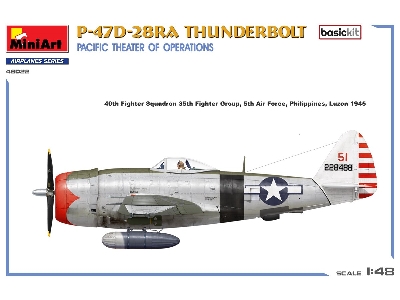 P-47d-28ra Thunderbolt. Pacific Theater Of Operations. Basic Kit - zdjęcie 3