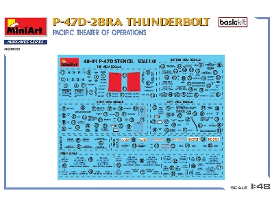 P-47d-28ra Thunderbolt. Pacific Theater Of Operations. Basic Kit - zdjęcie 5