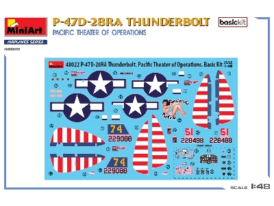 P-47d-28ra Thunderbolt. Pacific Theater Of Operations. Basic Kit - zdjęcie 6