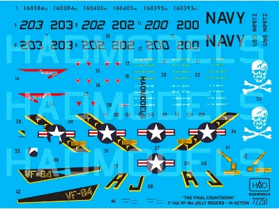 F-14a Jolly Rogers "the Final Countdown" Part 2 Main Actors - In Action - zdjęcie 1