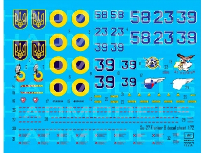 Ukrainian Su-27 P1m Falnker B Digit Camouflage - zdjęcie 1