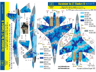 Ukrainian Su-27 P1m Falnker B Digit Camouflage - zdjęcie 2