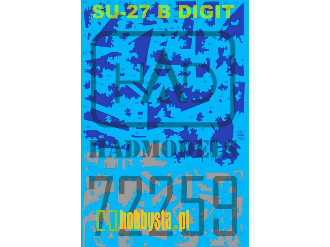 Ukrainian Su-27 P1m Flanker B Digit Camouflage Decal Sheet - zdjęcie 1
