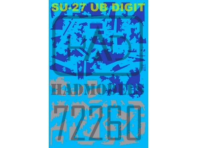 Su-27 Ub Ukrainian Digital Camouflage Decal Sheet - zdjęcie 1