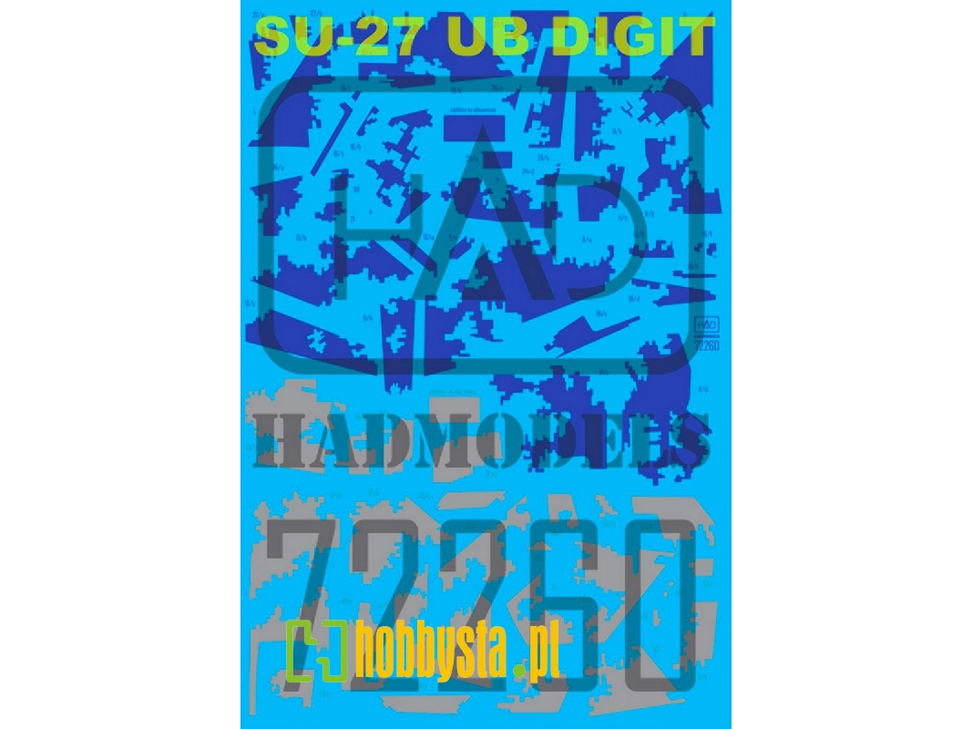 Su-27 Ub Ukrainian Digital Camouflage Decal Sheet - zdjęcie 1 Su-27 Ub Ukrainian Digital Camouflage Decal Sheet - zdjęcie 1